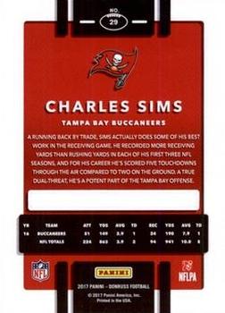2017 Donruss - Press Proof Red #29 Charles Sims Back