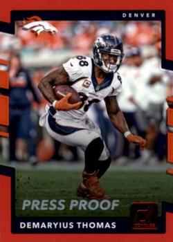 2017 Donruss - Press Proof Red #38 Demaryius Thomas Front