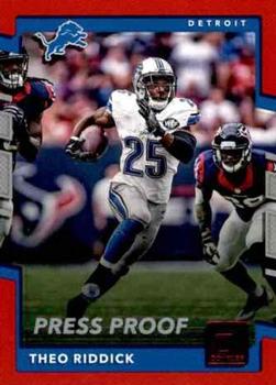 2017 Donruss - Press Proof Red #41 Theo Riddick Front