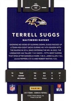 2017 Donruss - Press Proof Red #43 Terrell Suggs Back