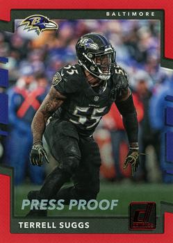 2017 Donruss - Press Proof Red #43 Terrell Suggs Front