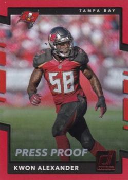 2017 Donruss - Press Proof Red #49 Kwon Alexander Front