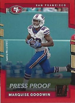 2017 Donruss - Press Proof Red #108 Marquise Goodwin Front