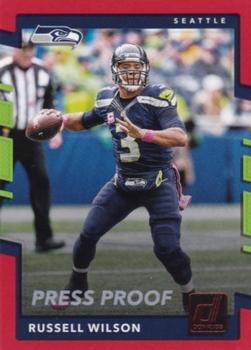 2017 Donruss - Press Proof Red #119 Russell Wilson Front