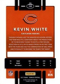 2017 Donruss - Press Proof Red #132 Kevin White Back