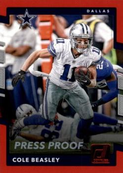 2017 Donruss - Press Proof Red #175 Cole Beasley Front