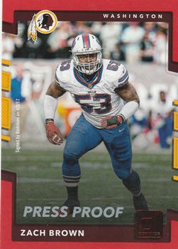 2017 Donruss - Press Proof Red #176 Zach Brown Front