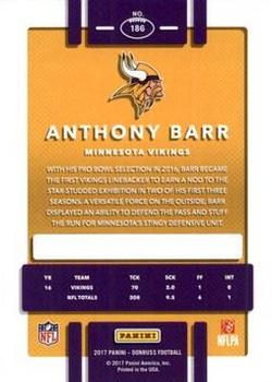 2017 Donruss - Press Proof Red #186 Anthony Barr Back