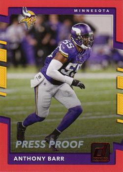 2017 Donruss - Press Proof Red #186 Anthony Barr Front