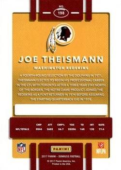 2017 Donruss - Press Proof Red #198 Joe Theismann Back