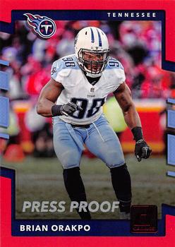2017 Donruss - Press Proof Red #223 Brian Orakpo Front