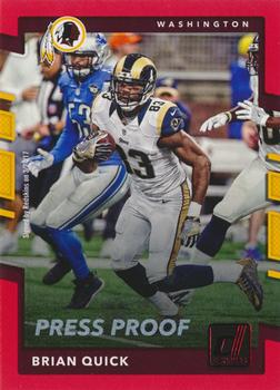 2017 Donruss - Press Proof Red #244 Brian Quick Front
