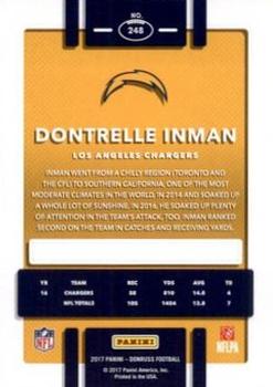 2017 Donruss - Press Proof Red #248 Dontrelle Inman Back