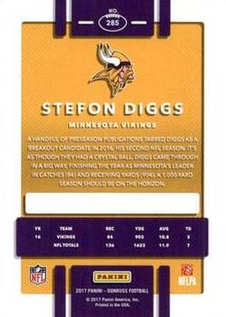 2017 Donruss - Press Proof Red #285 Stefon Diggs Back