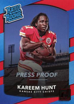 2017 Donruss - Press Proof Red #332 Kareem Hunt Front