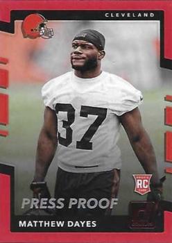 2017 Donruss - Press Proof Red #359 Matthew Dayes Front