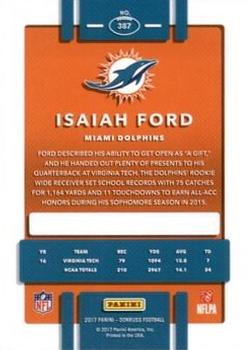 2017 Donruss - Press Proof Red #387 Isaiah Ford Back