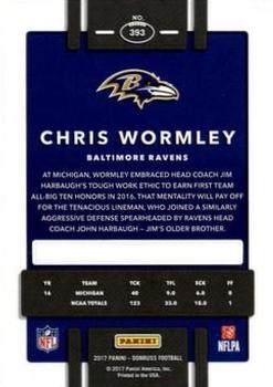 2017 Donruss - Press Proof Red #393 Chris Wormley Back