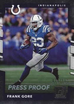 2017 Donruss - Press Proof Silver #40 Frank Gore Front