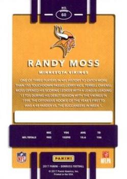 2017 Donruss - Press Proof Silver #60 Randy Moss Back