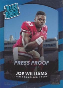 2017 Donruss - Press Proof Silver #308 Joe Williams Front