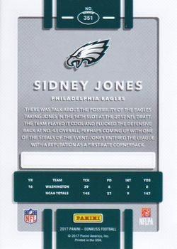 2017 Donruss - Press Proof Silver #351 Sidney Jones Back