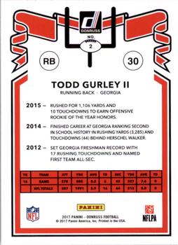 2017 Donruss - 1981 Tribute #2 Todd Gurley II Back