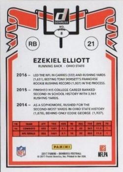 2017 Donruss - 1981 Tribute #8 Ezekiel Elliott Back