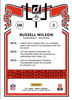 2017 Donruss - 1981 Tribute #27 Russell Wilson Back
