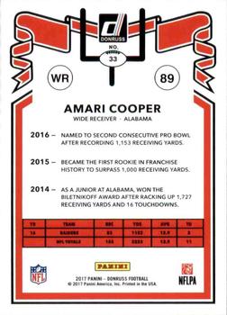 2017 Donruss - 1981 Tribute #33 Amari Cooper Back