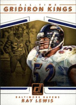 2017 Donruss - All-Time Gridiron Kings #4 Ray Lewis Front