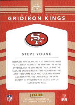 2017 Donruss - All-Time Gridiron Kings #34 Steve Young Back