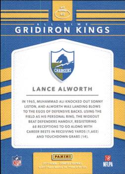 2017 Donruss - All-Time Gridiron Kings #40 Lance Alworth Back