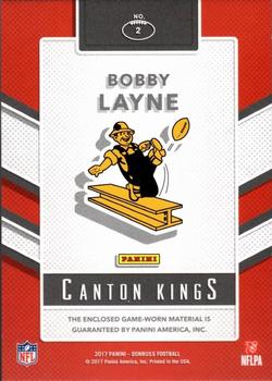2017 Donruss - Canton Kings #2 Bobby Layne Back