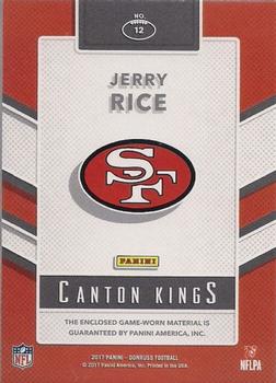 2017 Donruss - Canton Kings #12 Jerry Rice Back