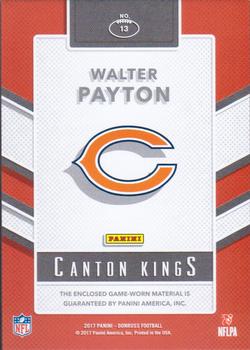 2017 Donruss - Canton Kings #13 Walter Payton Back