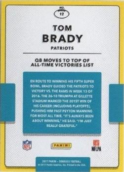 2017 Donruss - Highlights #12 Tom Brady Back