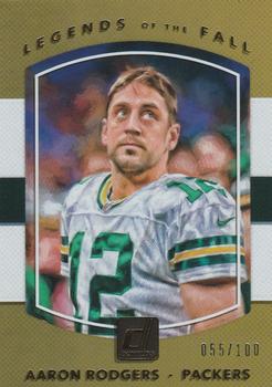 2017 Donruss - Legends of the Fall Holo #9 Aaron Rodgers Front