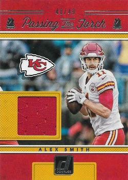 2017 Donruss - Passing the Torch Jerseys #6 Alex Smith / Patrick Mahomes II Front