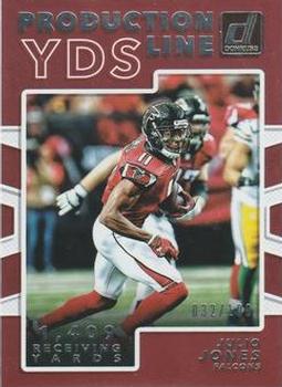 2017 Donruss - Production Line Yardage Holo #12 Julio Jones Front