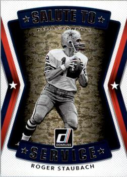 2017 Donruss - Salute to Service #3 Roger Staubach Front