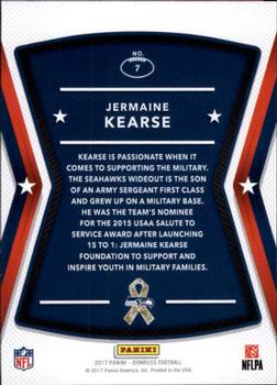 2017 Donruss - Salute to Service #7 Jermaine Kearse Back
