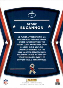 2017 Donruss - Salute to Service #9 Deone Bucannon Back