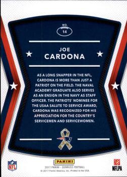 2017 Donruss - Salute to Service #14 Joe Cardona Back