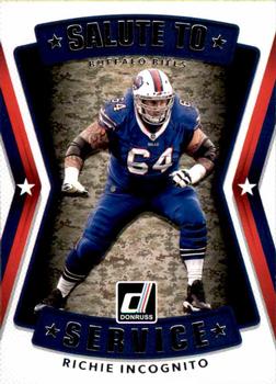 2017 Donruss - Salute to Service #17 Richie Incognito Front