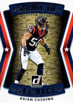 2017 Donruss - Salute to Service #18 Brian Cushing Front