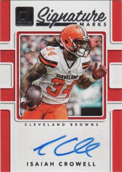 2017 Donruss - Signature Marks #SM-ICW Isaiah Crowell Front