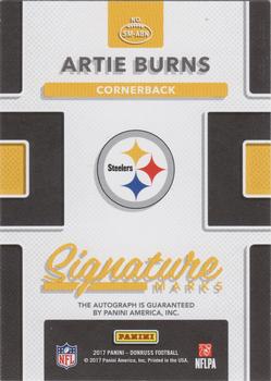 2017 Donruss - Signature Marks #SM-ABN Artie Burns Back