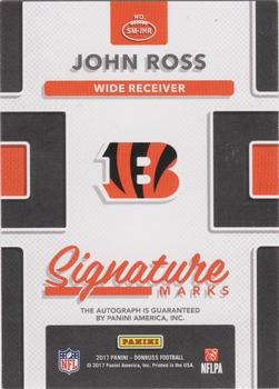 2017 Donruss - Signature Marks #SM-JHR John Ross III Back