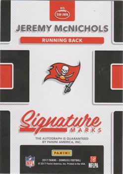 2017 Donruss - Signature Marks #SM-JMN Jeremy McNichols Back